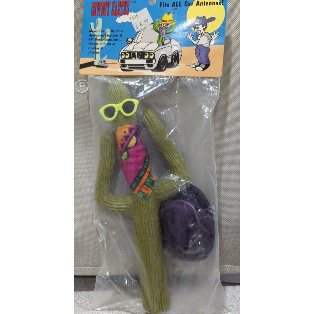 NEW Vintage Rubber Cowboy Cactus Antenna Cover RSV Sunglasses Hat Bandana USA
